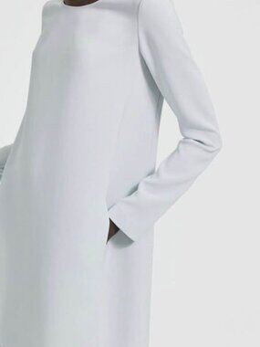 Theory Long Sleeved Paneled Shift Dress